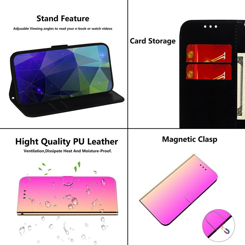 Xiaomi Mi Note 10 Case Leatherette Leatherette Cover MIroir