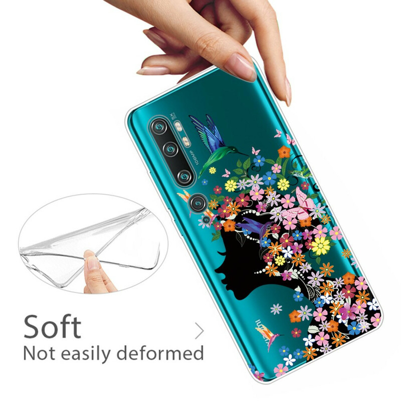 Xiaomi Mi Note 10 Pretty Flowered Head Case