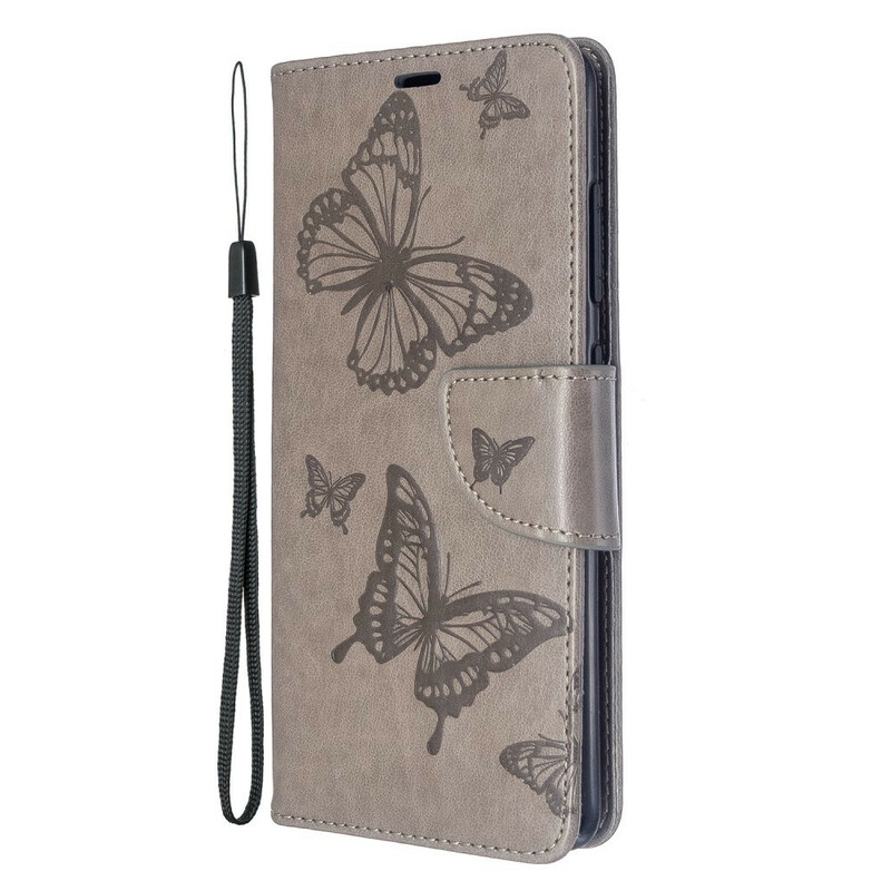 Case Samsung Galaxy A51 Butterflies in Flight with Strap
