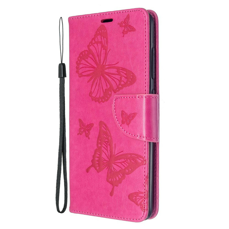 Case Samsung Galaxy A51 Butterflies in Flight with Strap