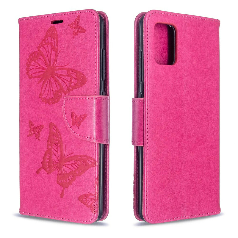 Case Samsung Galaxy A51 Butterflies in Flight with Strap