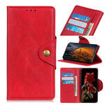 Cover Samsung Galaxy Note 10 Lite Simili Cuir Bouton