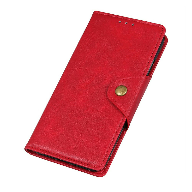 Cover Samsung Galaxy Note 10 Lite Simili Cuir Bouton