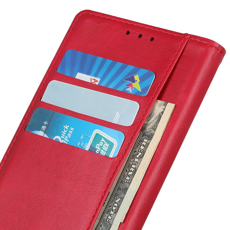 Cover Samsung Galaxy Note 10 Lite Simili Cuir Bouton
