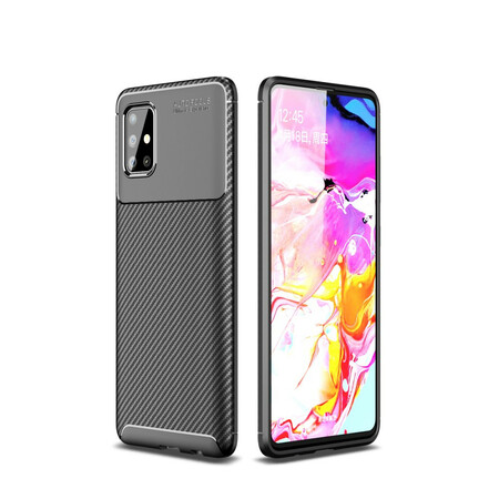 Case Samsung Galaxy A51Texture Carbon Fiber Flexible