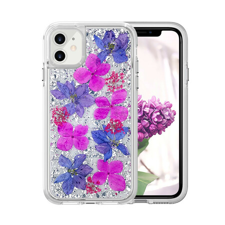 Case iPhone 11 Floral Glitter Luxury