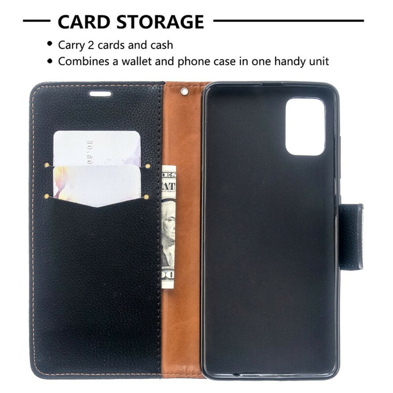 Case Samsung Galaxy A51 Lychee Oblique Flap