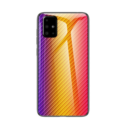 Samsung Galaxy A51 Carbon Fiber Tempered Glass Case