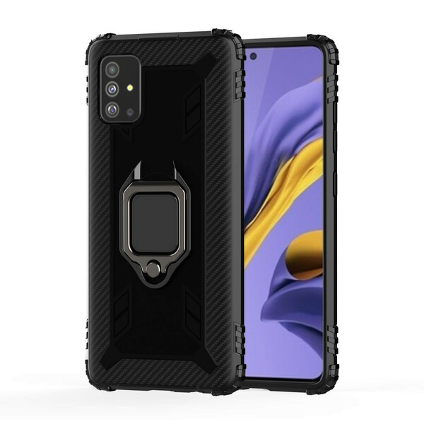 Samsung Galaxy A51 Ring and Carbon Fiber Case