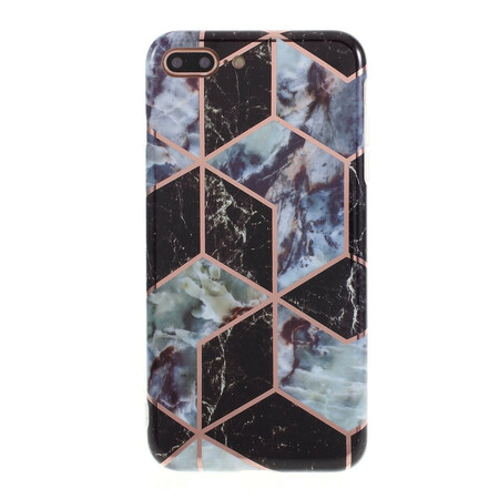 Case iPhone 8 Plus / 7 Plus Marble Geometry Colorful