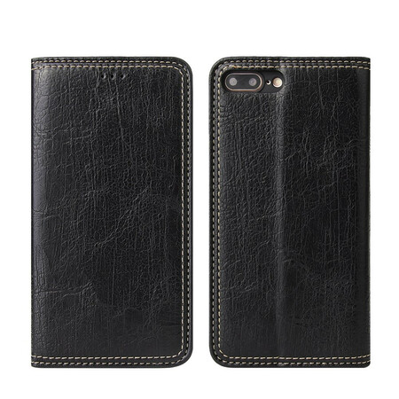 Flip Cover iPhone 8 Plus / 7 Plus Retro Leather Effect