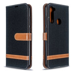 Xiaomi Redmi Note 8T Fabric and Leather Effect Case with Strap