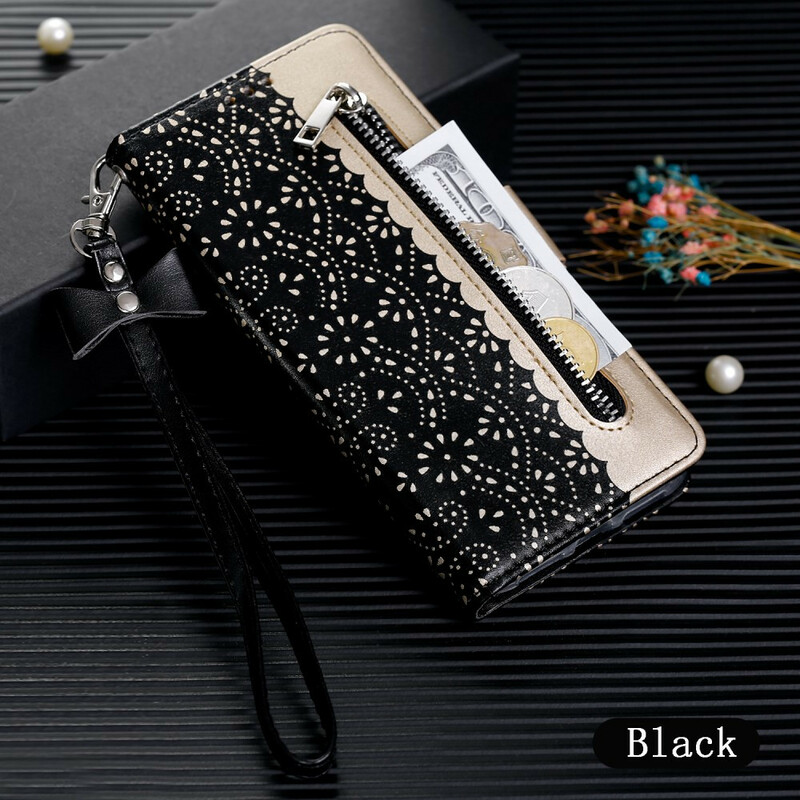 Samsung Galaxy S10 Cover Lace Purse with Strap