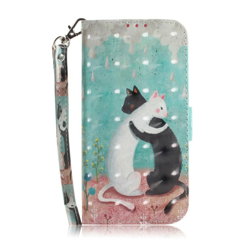 Case Huawei P Smart 2019 Friends Cats with Strap