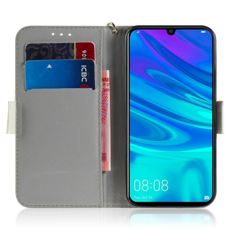 Case Huawei P Smart 2019 Flower Branch with Strap