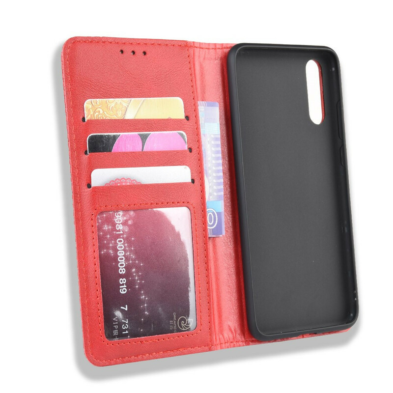 Flip Cover Huawei P20 Leather Effect Vintage Stylish