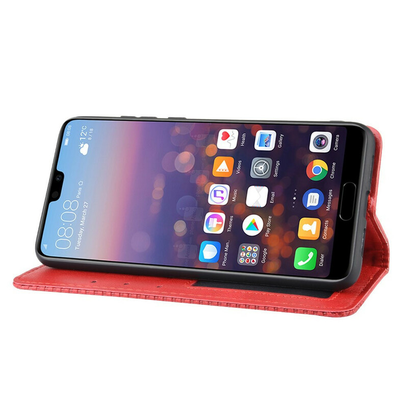 Flip Cover Huawei P20 Leather Effect Vintage Stylish