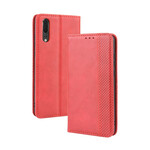 Flip Cover Huawei P20 Leather Effect Vintage Stylish