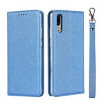 Flip Cover Huawei P20 Style Soft Leather with Strap