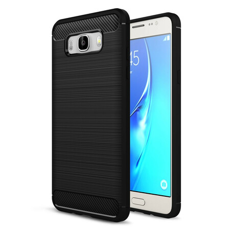 Samsung Galaxy J7 2016 Brushed Carbon Fiber Case