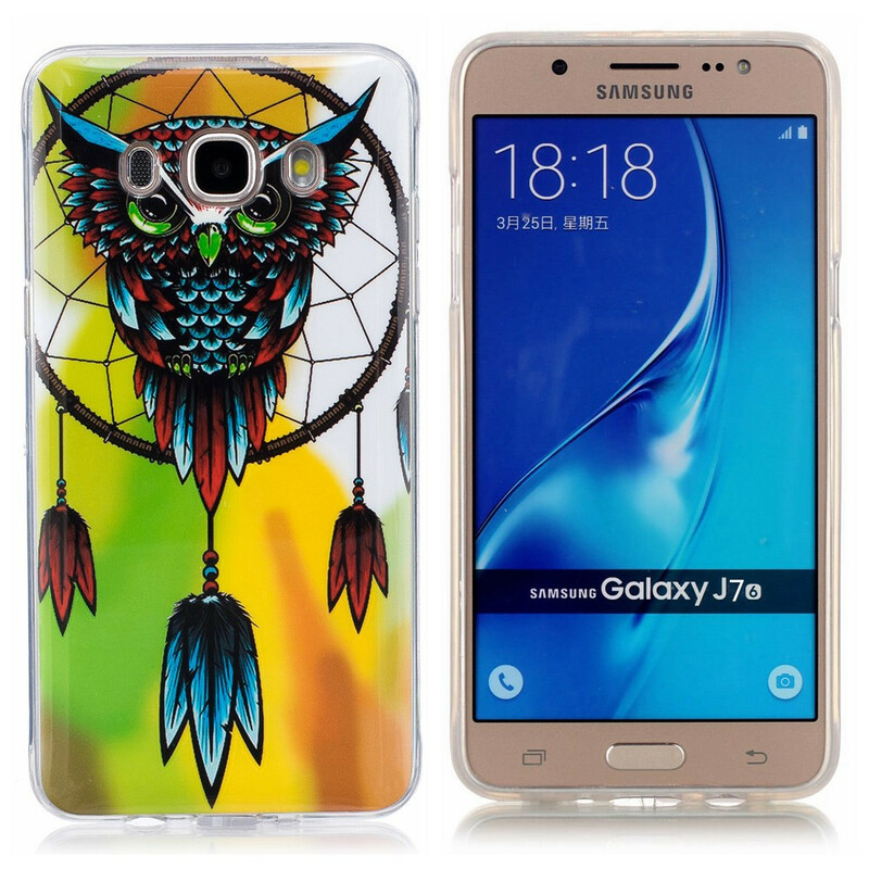 Samsung Galaxy J7 2016 Catchy Owl Case Fluorescent