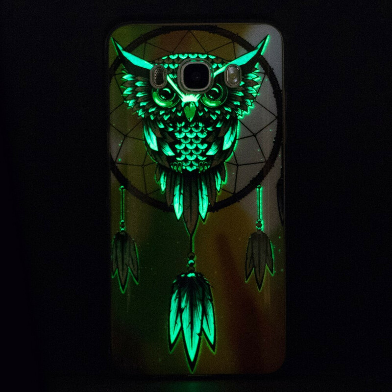 Samsung Galaxy J7 2016 Catchy Owl Case Fluorescent