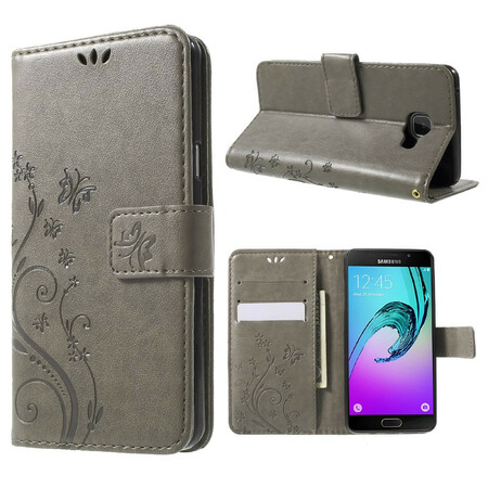 Samsung Galaxy A5 2016 Case Butterflies and Flowers
