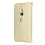Flip Cover Sony Xperia XZ2 Style Soft Leather with Strap