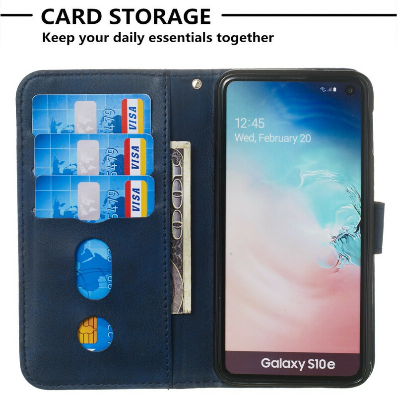 Samsung Galaxy S10e Case Wallet with Strap