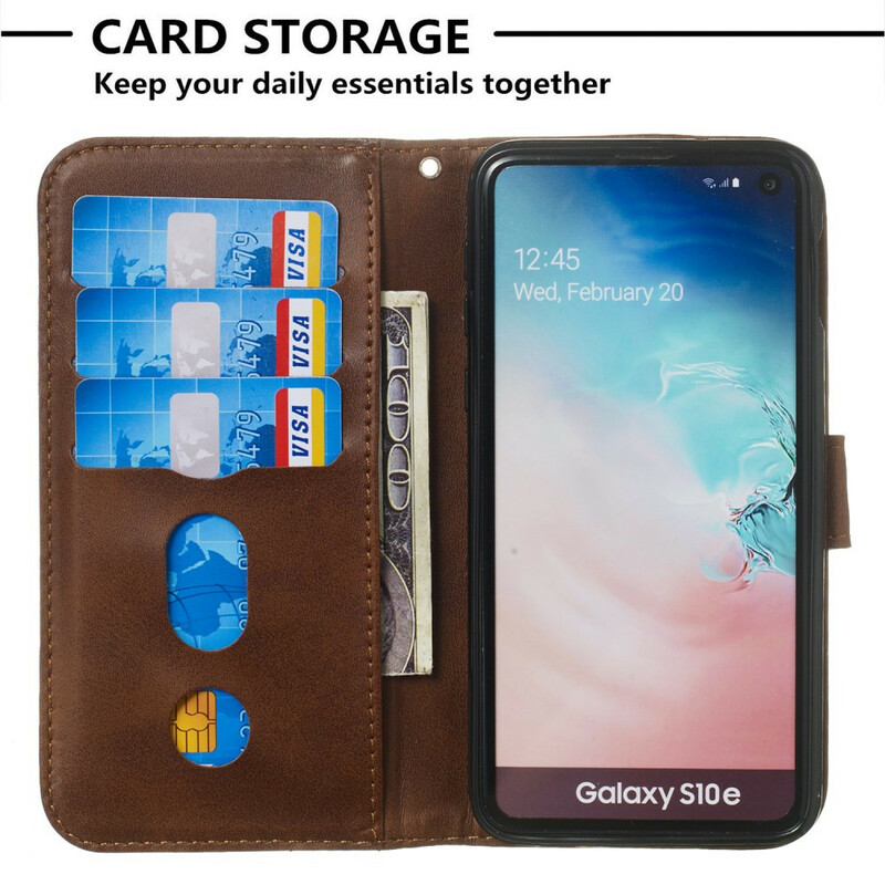 Samsung Galaxy S10e Case Wallet with Strap