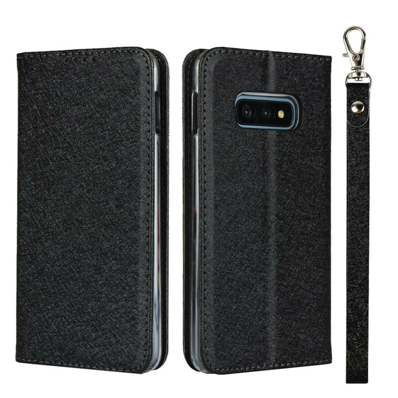 Flip Cover Samsung Galaxy S10e Soft Leather Style with Strap