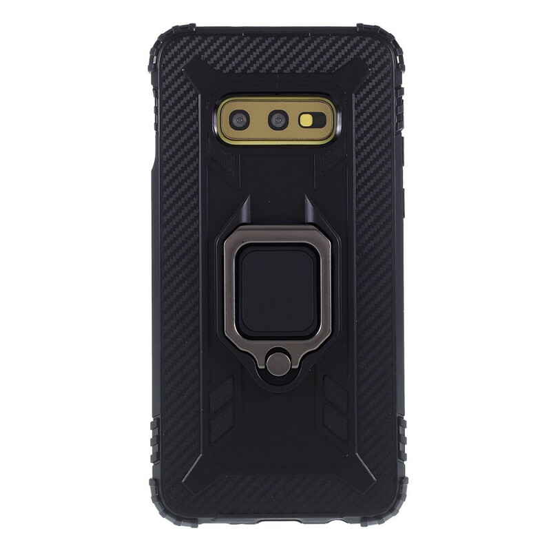 Samsung Galaxy S10e Ring and Carbon Fiber Case