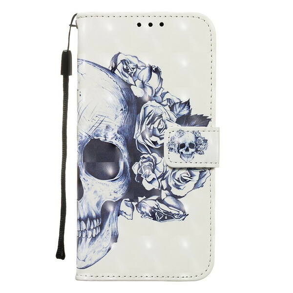 Samsung Galaxy S20 Flowered Skull Case