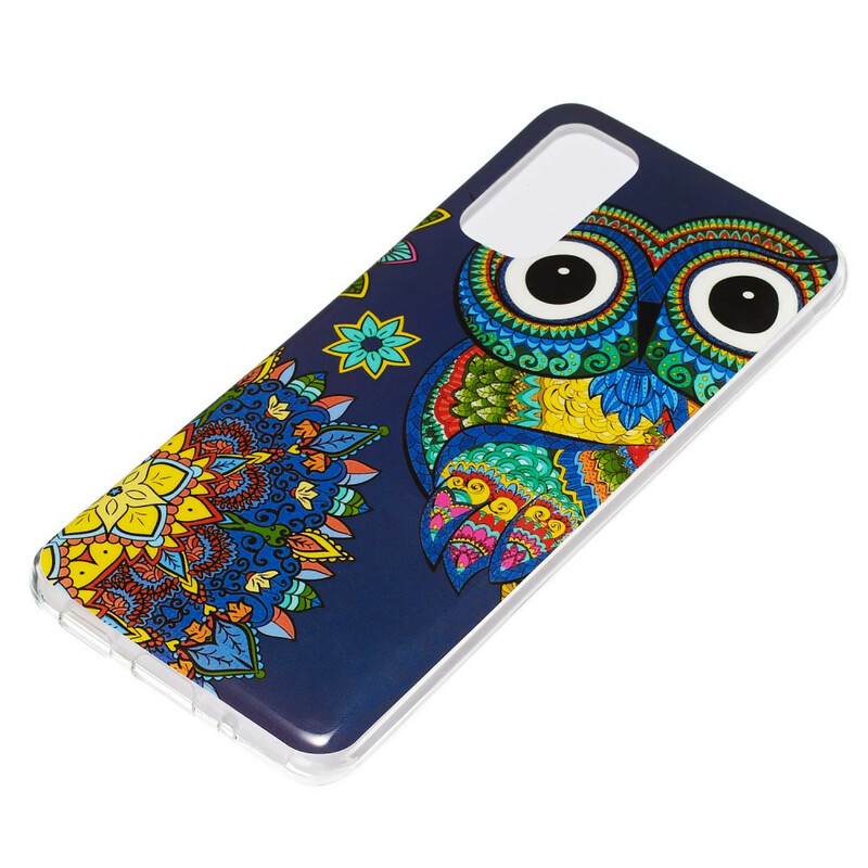 Samsung Galaxy S20 Hibou Mandala Fluorescent Case