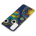 Samsung Galaxy S20 Hibou Mandala Fluorescent Case