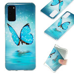 Samsung Galaxy S20 Blue Butterfly Case