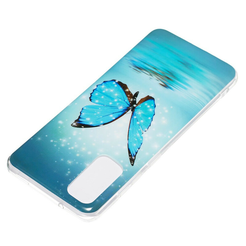 Samsung Galaxy S20 Blue Butterfly Case