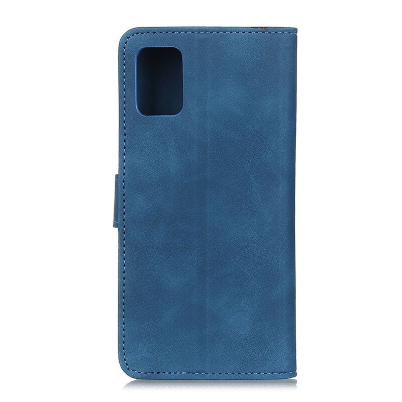 Cover Samsung Galaxy A71 Mate Effet Cuir Vintage KHAZNEH