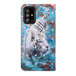 Case Samsung Galaxy A71 Tiger in the Water