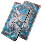 Case Samsung Galaxy A71 Tiger in the Water