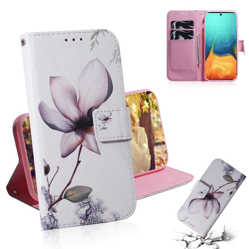 Case Samsung Galaxy A71 Flower Old Pink