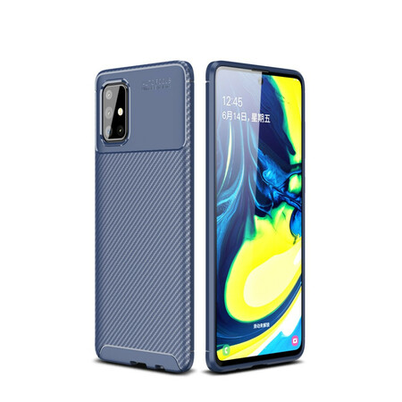 Case Samsung Galaxy A71 Texture Carbon Fiber Flexible