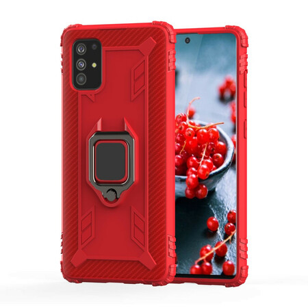 Samsung Galaxy A71 Ring and Carbon Fiber Case