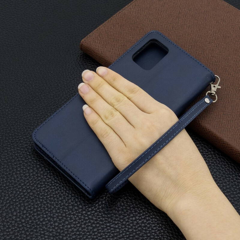 Samsung Galaxy A71 Case Smooth Oblique Flap