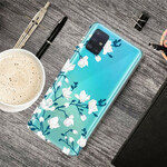 Case Samsung Galaxy A71 White Flowers