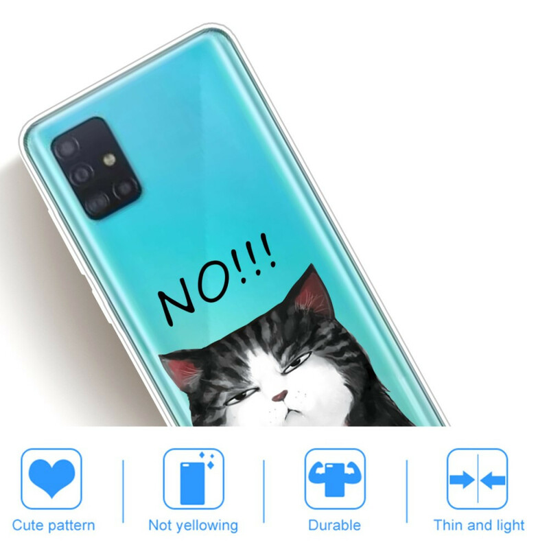 Case Samsung Galaxy A71 The Cat That Says No