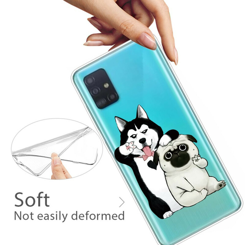 Samsung Galaxy A71 Funny Dogs Case