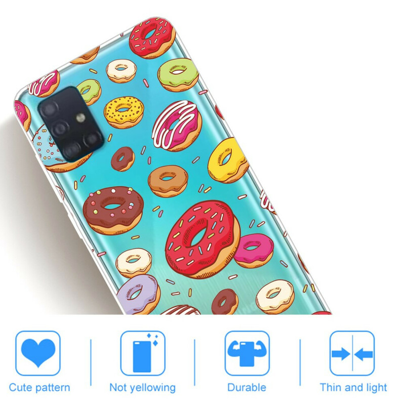 Case Samsung Galaxy A71 love Donuts