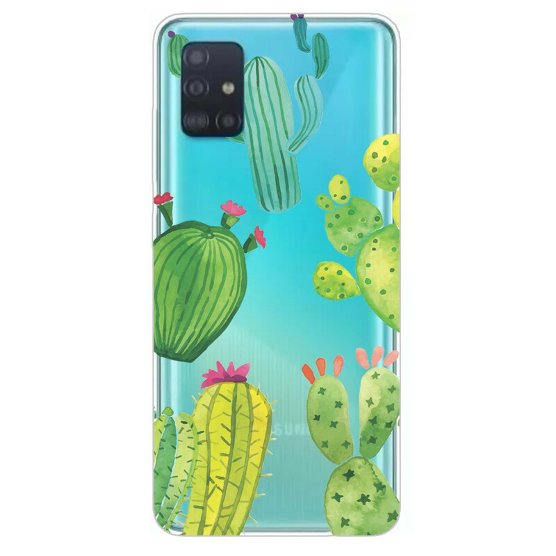 Case Samsung Galaxy A71 Cactus Aquarelle
