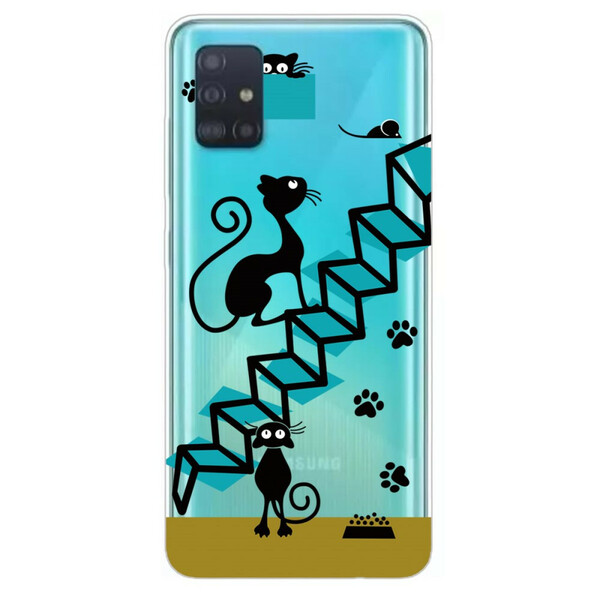 Case Samsung Galaxy A71 Funny Cats